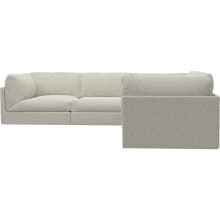 Finley Boucle Ivory Corner Sofa - 5 Seater color Boucle Ivory