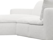Cloud Deep Noa Fog Modular Sofa - 3 Seater Chaise color Noa Fog