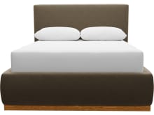 Haven Dark Gas Lift Bed Tribute Walnut color Tribute Walnut