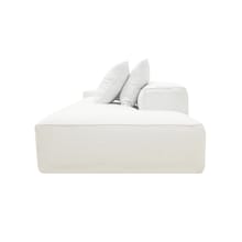 Riley Linen Pure White Modular Sofa - 1x Arm, 1x Armless, 1x Right Terminal color Linen Pure White