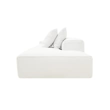 Riley Linen Pure White Modular Sofa - 1x Arm, 2x Armless, 1x Right Terminal color Linen Pure White