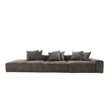 Riley Muse Mink Modular Sofa - 1x Arm, 2x Armless, 1x Left Terminal color Muse Mink