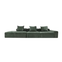 Riley Muse Forest Modular Sofa - 1x Arm, 2x Armless, 1x Left Terminal color Muse Forest