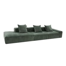 Riley Muse Forest Modular Sofa - 1x Arm, 2x Armless, 1x Left Terminal color Muse Forest