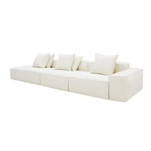 Riley Boucle Ivory Modular Sofa - 1x Arm, 2x Armless, 1x Left Terminal color Boucle Ivory