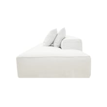 Riley Linen Pure White Modular Sofa - 1x Arm, 3x Armless, 1x Right Terminal color Linen Pure White