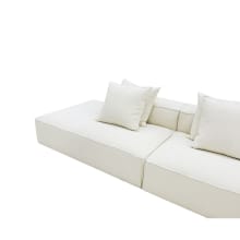 Riley Boucle Ivory Modular Sofa - 1x Arm, 4x Armless, 1x Left Terminal color Boucle Ivory