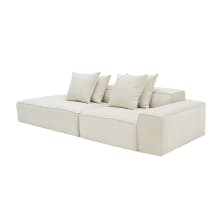 Riley Muse Flax Modular Sofa - 1x Arm, 1x Armless, 1x Left Terminal color Muse Flax