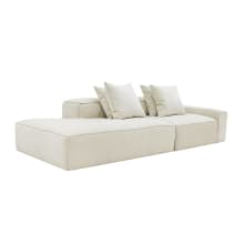 Riley Muse Flax Modular Sofa - 1x Arm, 1x Armless, 1x Left Terminal color Muse Flax