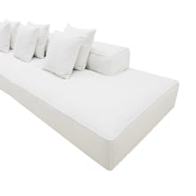 Riley Muse Frost Modular Sofa - 1x Arm, 3x Armless, 1x Right Terminal color Muse Frost