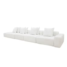 Riley Muse Frost Modular Sofa - 1x Arm, 3x Armless, 1x Left Terminal color Muse Frost