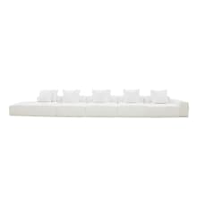 Riley Muse Frost Modular Sofa - 1x Arm, 4x Armless, 1x Left Terminal color Muse Frost