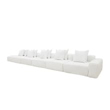 Riley Muse Frost Modular Sofa - 1x Arm, 4x Armless, 1x Left Terminal color Muse Frost