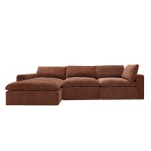 Cloud Deep Muse Rust Modular Sofa - 3 Seater Chaise color Muse Rust