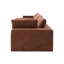 Cloud Deep Muse Rust Modular Sofa - 3 Seater Chaise color Muse Rust