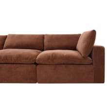 Cloud Deep Muse Rust Modular Sofa - 3 Seater Chaise color Muse Rust