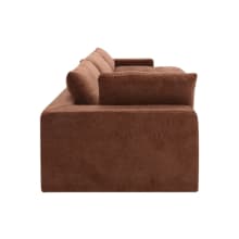 Cloud Deep Muse Rust Modular Sofa - 3 Seater Chaise color Muse Rust