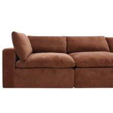 Cloud Deep Muse Rust Modular Sofa - 3 Seater Chaise color Muse Rust