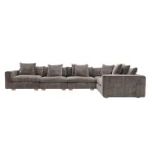 Tully Muse Mink Modular Sofa - 5 Piece color Muse Mink