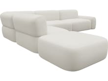 Beckett Tribute Shell Modular Sofa - 6 Piece color Tribute Shell