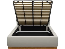 Haven Dark Gas Lift Bed California Ivory color California Ivory