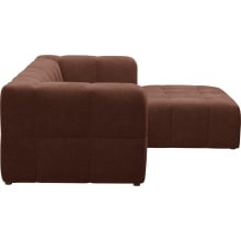 Lucello Muse Rust Modular Sofa with Ottoman - 3 Piece color Muse Rust