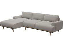 Dane Boucle Pumice Chaise Sofa - 3 Seater color Boucle Pumice