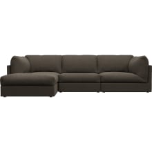 Finley Muse Mink Modular Sofa - 3 Seater and Ottoman color Muse Mink