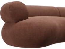 Colette Muse Rust Sofa - 3 Seater color Muse Rust