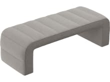 Maeve Bench Boucle Pumice color Boucle Pumice
