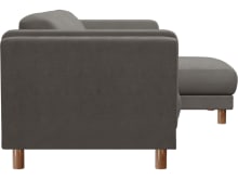 Hayes Isla Soft Grey Chaise Sofa - 3 Seater color Isla Soft Grey