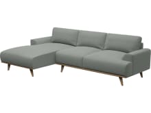 Dane Tribute Storm Chaise Sofa - 3 Seater color Tribute Storm