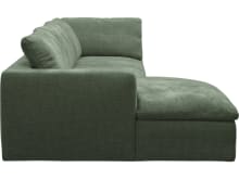 Cloud Deep Tribute Dark Jade Modular Sofa - 3 Seater Chaise color Tribute Dark Jade