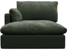 Willow Muse Forest Chaise Left Arm Facing Sofa Module color Muse Forest