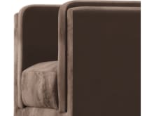Hayes Muse Chocolate Armchair color Muse Chocolate