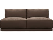 Haven Muse Chocolate 2 Seater Armless Sofa Module color Muse Chocolate