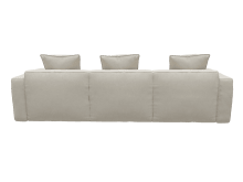 Riley Apt Toorak Pearl Sofa - 3 Seater Chaise color Toorak Pearl