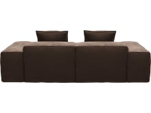 Riley Muse Chocolate Modular Sofa - 2 Seater Chaise color Muse Chocolate