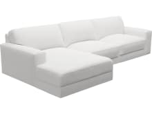 Monica Muse Frost Chaise Sofa - 3 Seater color Muse Frost
