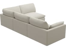 Willow Boucle Ivory Corner Sofa - 4 Seater RAF Terminal color Boucle Ivory
