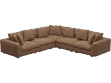 Tully Tribute Chestnut Modular Sofa - 5 Piece color Tribute Chestnut