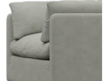 Willow Toorak Pebble Armchair color Toorak Pebble