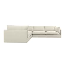 Finley Toorak Pearl Corner Sofa - 5 Seater color Toorak Pearl