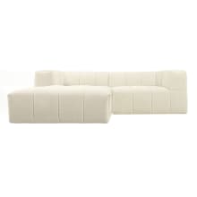 Lucello Tribute Shell Modular Sofa with Ottoman - 3 Piece color Tribute Shell