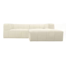 Lucello Tribute Shell Modular Sofa with Ottoman - 3 Piece color Tribute Shell