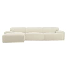 Copenhagen Alpine Mist Chaise Sofa - 3 Seater color Alpine Mist