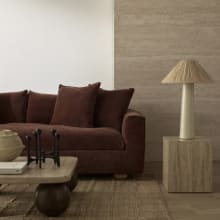 Mars Travertine Side Table 