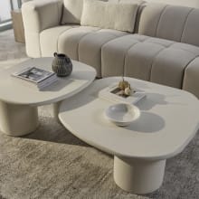 Delphi Coffee Table Pure White Medium color White