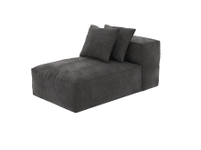 Riley California Charcoal Module Chaise color California Charcoal