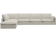 Willow Toorak Pearl Modular Sofa - 6 Seater LAF Terminal color Toorak Pearl